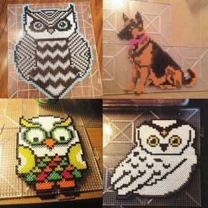 30pcs Clear plastic pegboards for beads